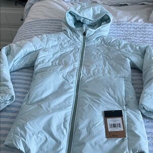 The North Face Ice Blue Puffer Jacket girls 14/16 sz
